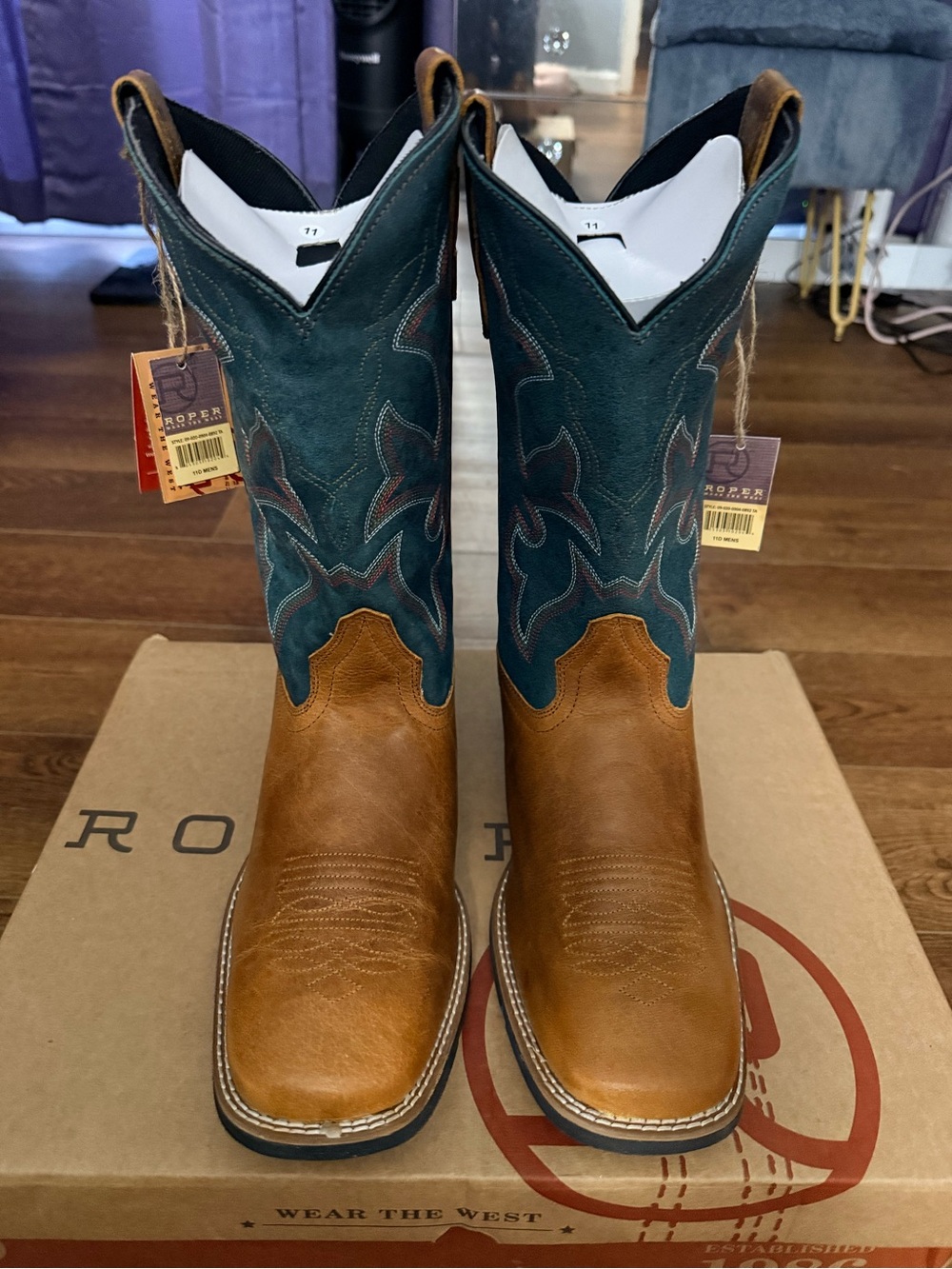 Roper Mens Monterey Square Toe Boots ***NEW***